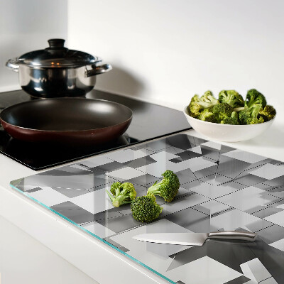 Tocător din sticlă Forme geometrice abstracte