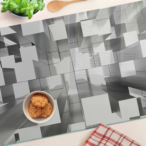 Tocător din sticlă Forme geometrice abstracte