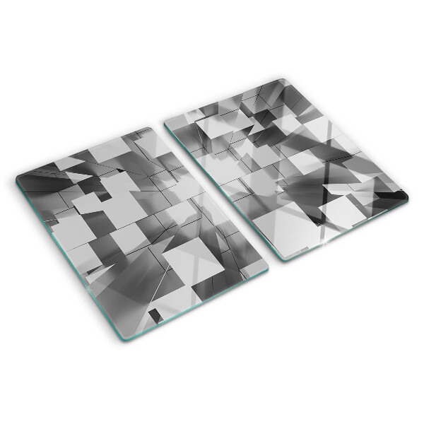 Tocător din sticlă Forme geometrice abstracte