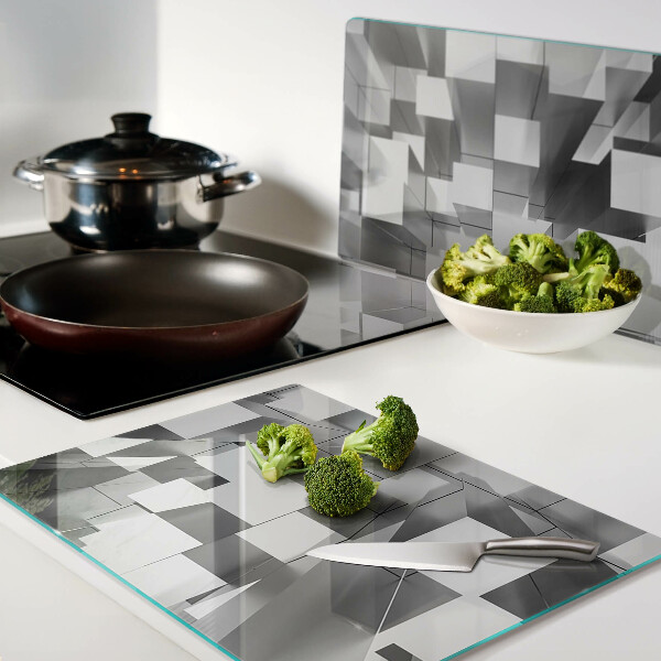 Tocător din sticlă Forme geometrice abstracte