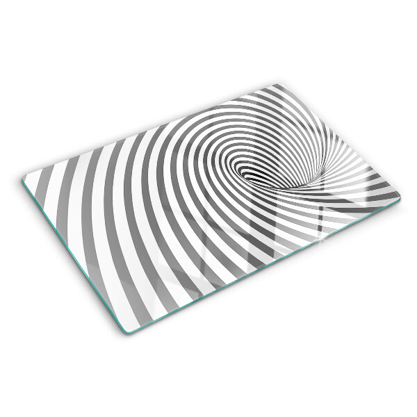 Tocător din sticlă Motiv spiralat optic