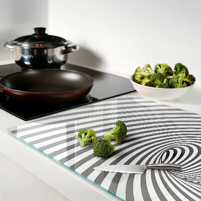 Tocător din sticlă Motiv spiralat optic