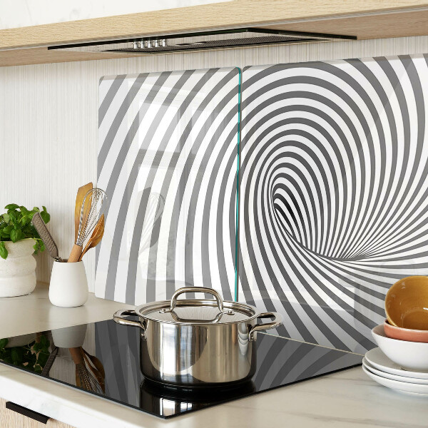 Tocător din sticlă Motiv spiralat optic