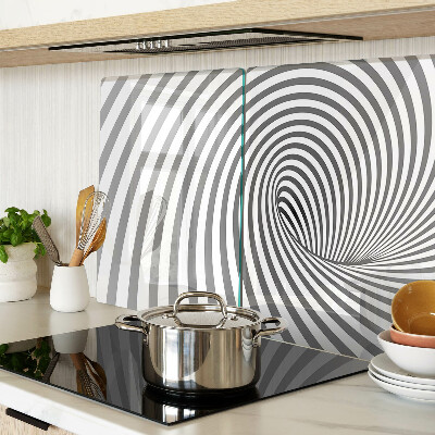 Tocător din sticlă Motiv spiralat optic