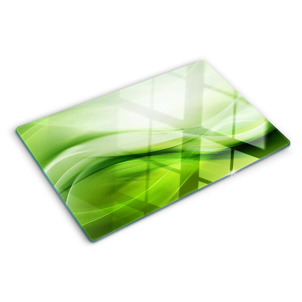 Tocător din sticlă Valuri verzi și gradienți