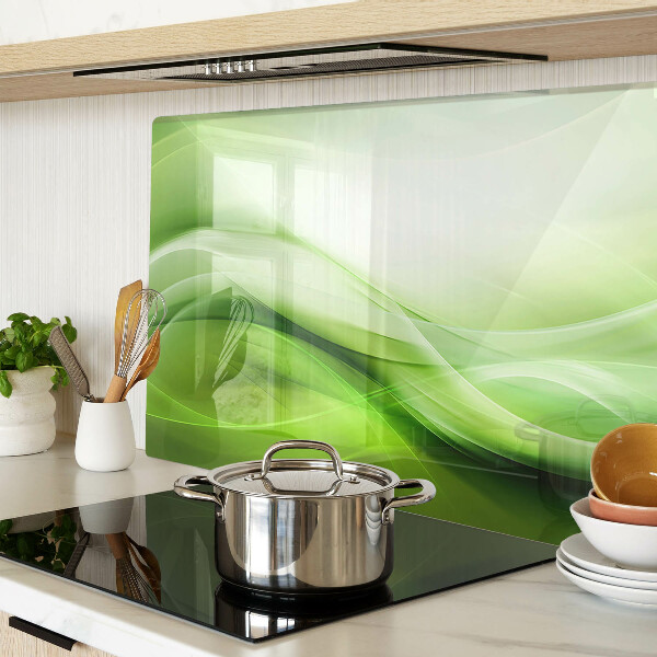 Tocător din sticlă Valuri verzi și gradienți