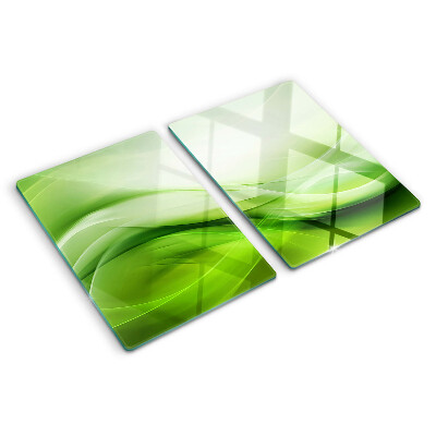 Tocător din sticlă Valuri verzi și gradienți