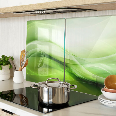 Tocător din sticlă Valuri verzi și gradienți