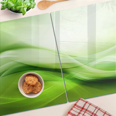 Tocător din sticlă Valuri verzi și gradienți