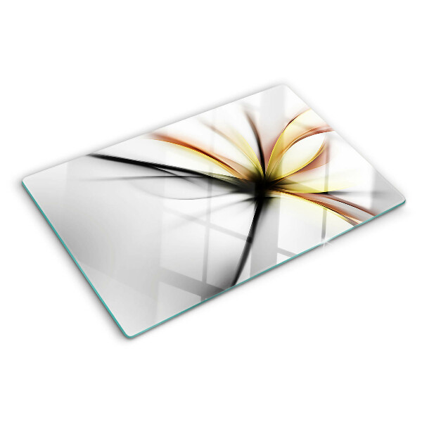 Tocător sticlă Abstract floral cu linii dinamice