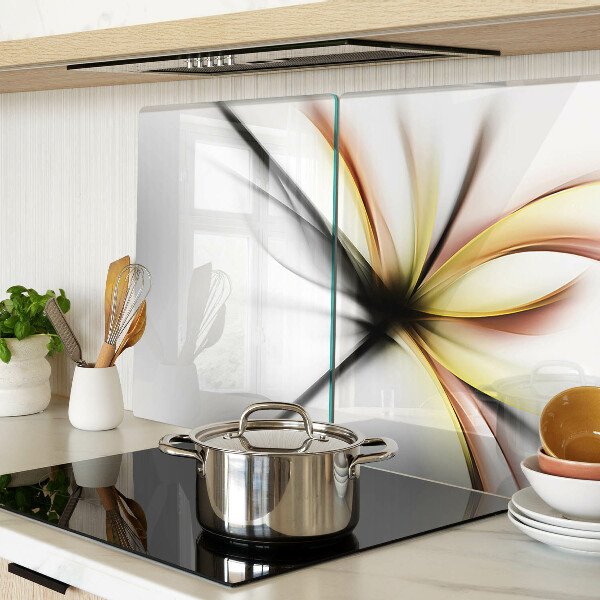 Tocător sticlă Abstract floral cu linii dinamice