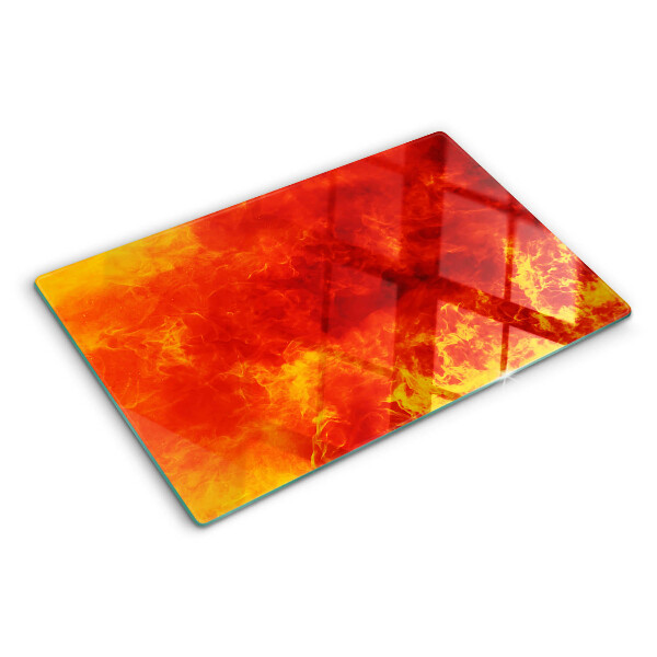 Tocător din sticlă Foc și flăcări