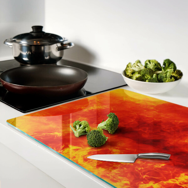 Tocător din sticlă Foc și flăcări