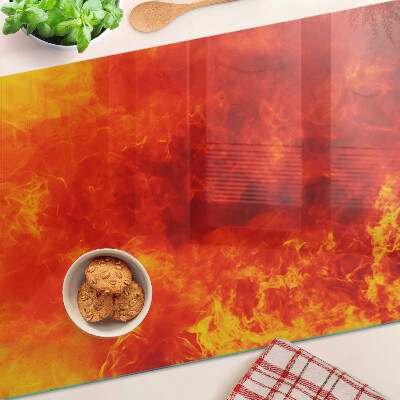 Tocător din sticlă Foc și flăcări