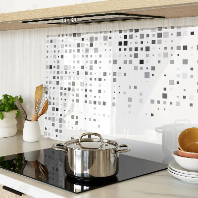 Tocător din sticlă Modele geometrice în nuanțe de gri