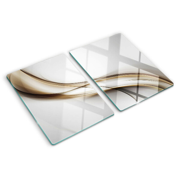 Tocător sticlă Valuri în nuanțe de bej