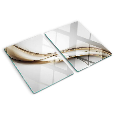 Tocător sticlă Valuri în nuanțe de bej