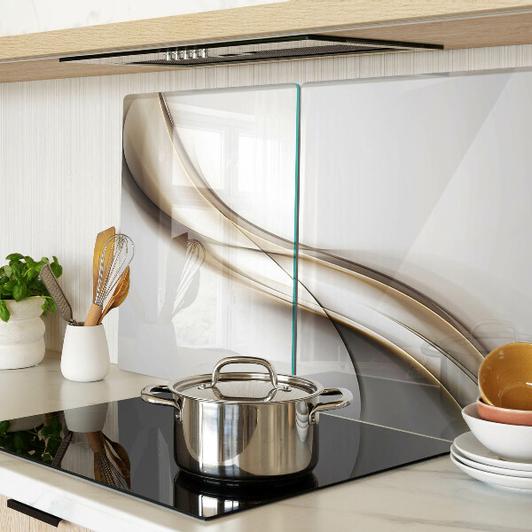 Tocător sticlă Valuri în nuanțe de bej