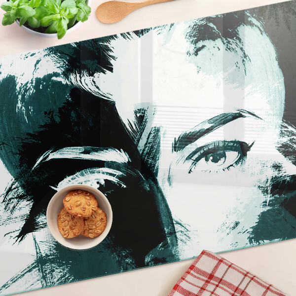 Tocător de bucătărie Portret în stil abstract