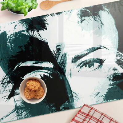 Tocător de bucătărie Portret în stil abstract