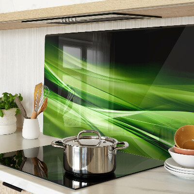 Tocător sticlă Valuri abstracte verzi