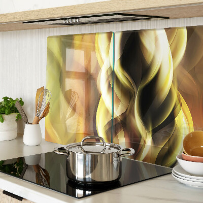 Tocător de bucătărie Valuri abstracte în nuanțe de auriu