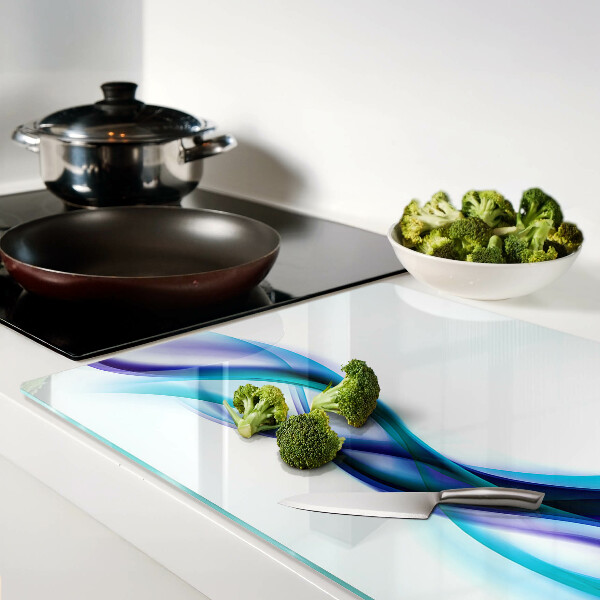 Tocător de bucătărie Valuri în nuanțe de albastru și turcoaz