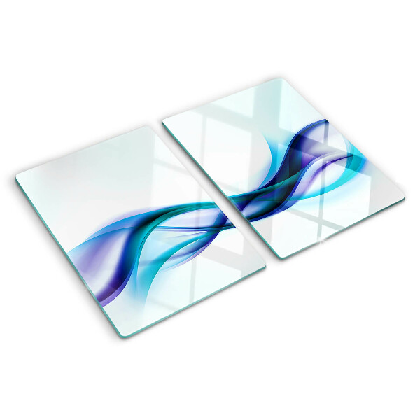 Tocător de bucătărie Valuri în nuanțe de albastru și turcoaz