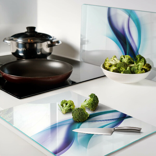 Tocător de bucătărie Valuri în nuanțe de albastru și turcoaz