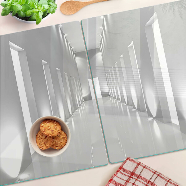 Tocător sticlă Labirint luminos abstract