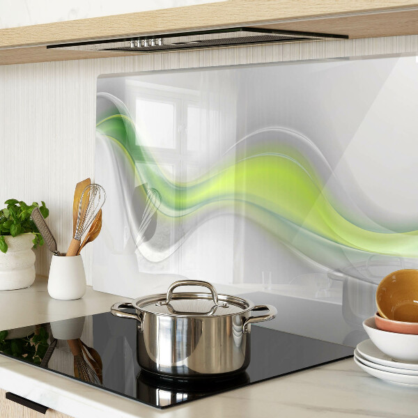 Tocător sticlă Valuri în nuanțe de verde