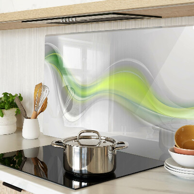 Tocător sticlă Valuri în nuanțe de verde