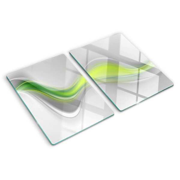 Tocător sticlă Valuri în nuanțe de verde