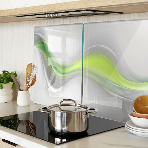 Tocător sticlă Valuri în nuanțe de verde