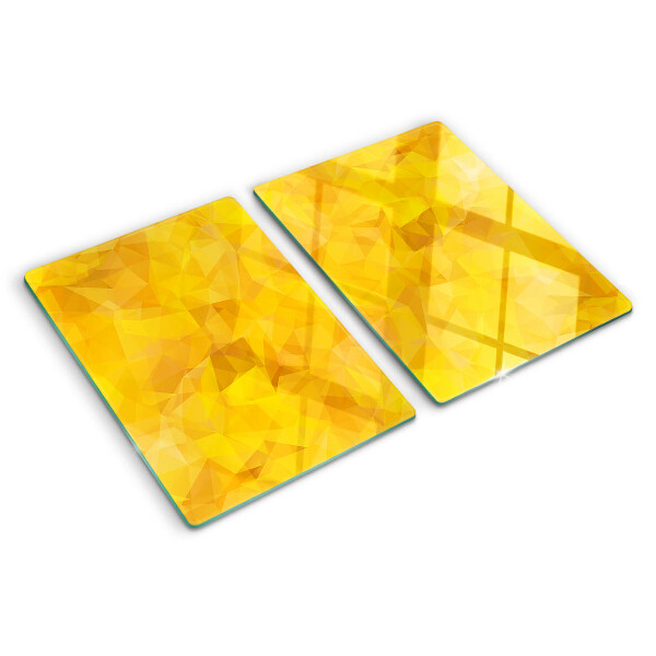 Tocător de bucătărie Mozaic geometric galben