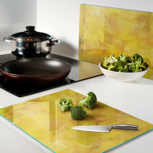 Tocător de bucătărie Mozaic geometric galben