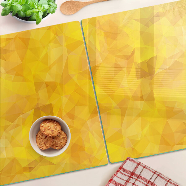 Tocător de bucătărie Mozaic geometric galben