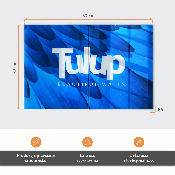 Tocător din sticlă Valuri abstracte verzi