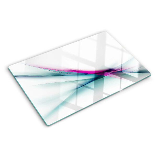 Tocător sticlă Valuri de culoare abstracte