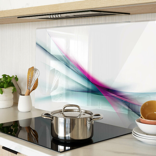 Tocător sticlă Valuri de culoare abstracte