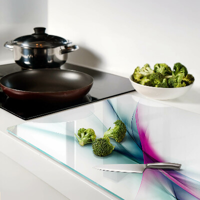 Tocător sticlă Valuri de culoare abstracte