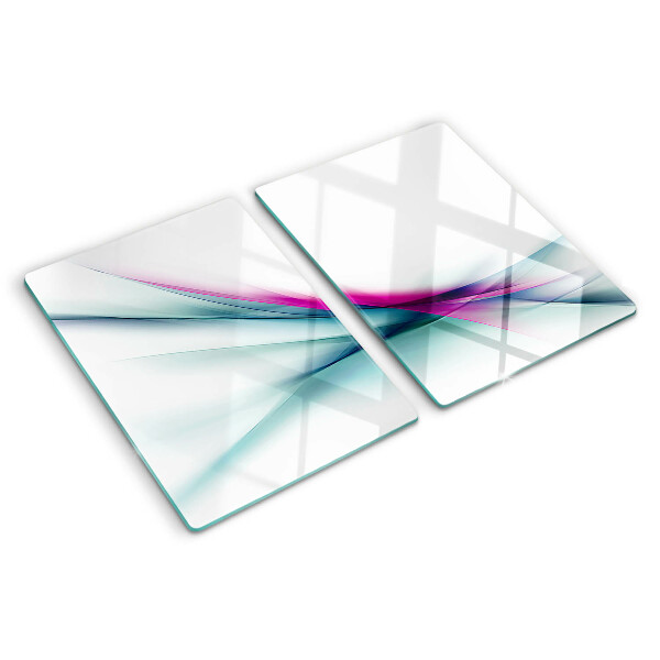 Tocător sticlă Valuri de culoare abstracte