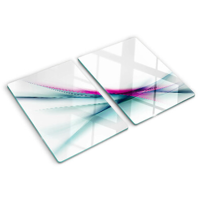 Tocător sticlă Valuri de culoare abstracte