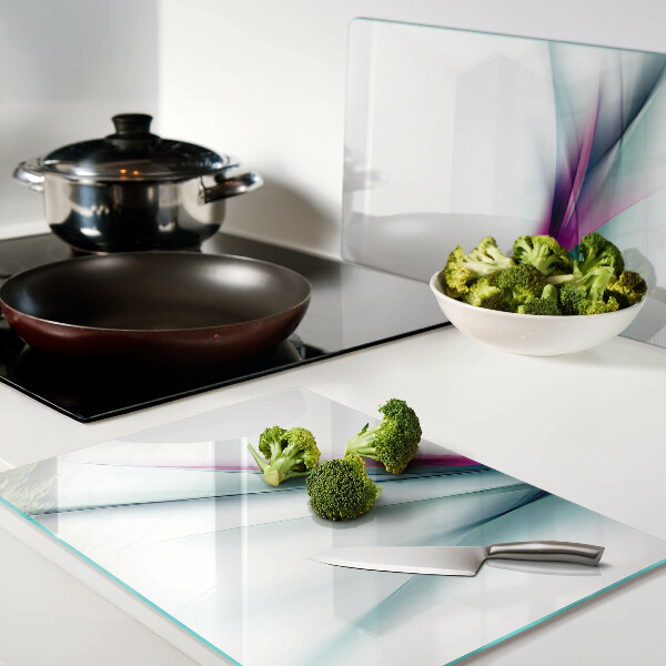 Tocător sticlă Valuri de culoare abstracte