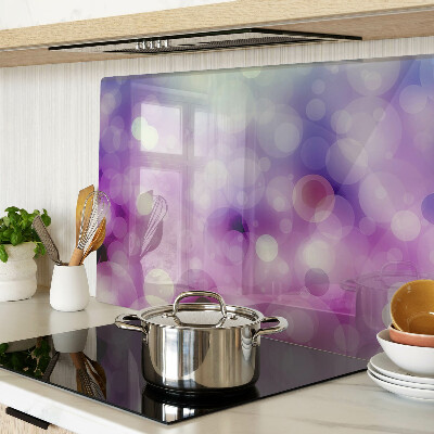 Tocător din sticlă Bokeh în nuanțe de violet și roz