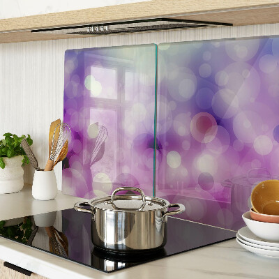 Tocător din sticlă Bokeh în nuanțe de violet și roz