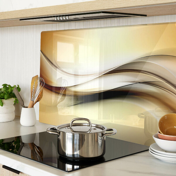 Tocător de bucătărie Valuri abstracte în nuanțe de bej