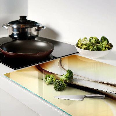 Tocător de bucătărie Valuri abstracte în nuanțe de bej