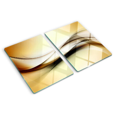 Tocător de bucătărie Valuri abstracte în nuanțe de bej