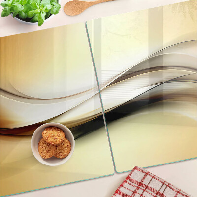 Tocător de bucătărie Valuri abstracte în nuanțe de bej